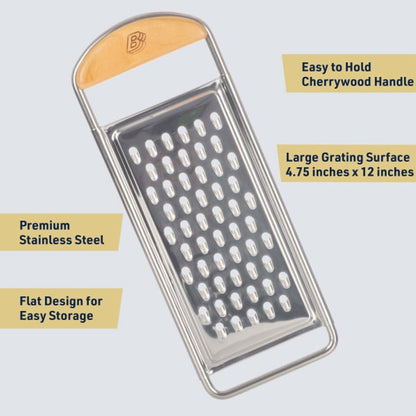 Flat Handheld Mandoline Slicer for Kitchen, 12”