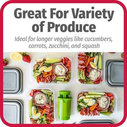 Everyday Fruit & Veggie Divider - Quarters Smaller Fruits and Vegetables, Ideal for Meal-Prep and Sheet Pan Meals, Safe and Mess-Free Slicing