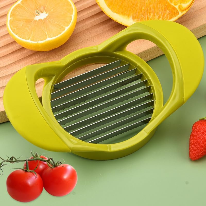 1PC Stainless Steel Tomato Slicer Potato Cut Multi-Function Fruit and Vegetable Uniform Slicer Fruit Divider Potato Slicer