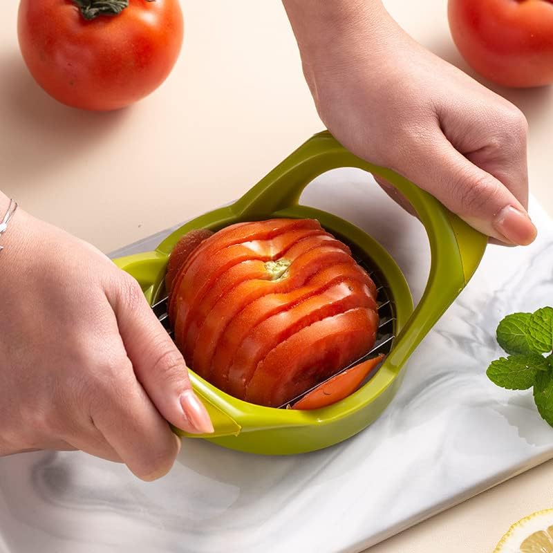 1PC Stainless Steel Tomato Slicer Potato Cut Multi-Function Fruit and Vegetable Uniform Slicer Fruit Divider Potato Slicer