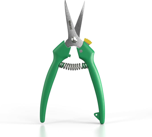 Straight Tip Floral Shears - Lightweight Gardening Scissors - Hand Pruner Pruning Shear for Flowers, Herbs, Roses and Indoor Plants