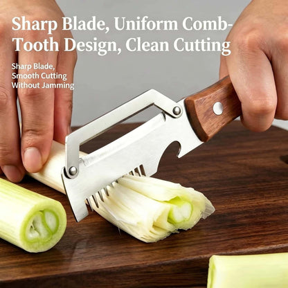 Multi functional Vegetable Peelers for Kitchen, 4 in 1 Wooden Handle Stainless Steel Peeler (peelers shreddingBottle Openerscaling fish) for Fruit Veggie potato Pumpkin, Gifts for Mom (W2pcs）