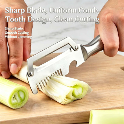 Multi functional Vegetable Peelers for Kitchen, 4 in 1 Wooden Handle Stainless Steel Peeler (peelers shreddingBottle Openerscaling fish) for Fruit Veggie potato Pumpkin, Gifts for Mom (W2pcs）