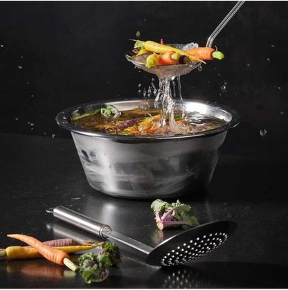 95681 Stainless Steel Wire Kitchen Skimmer Ladle with Round Handle