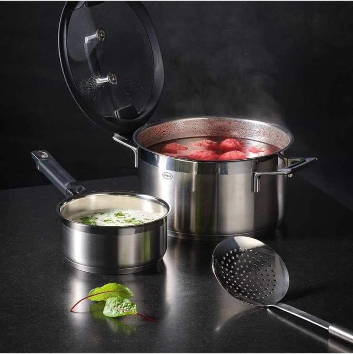95681 Stainless Steel Wire Kitchen Skimmer Ladle with Round Handle