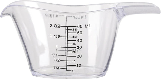 2 Oz Measuring Cup, 1/4 Cup Acrylic Measuring Cups, Clear