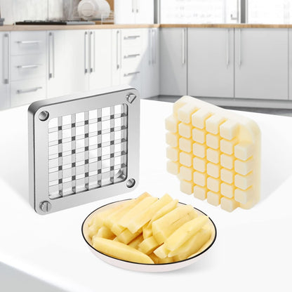 Commercial French Fry Cutter, 4 Blades Lever Vegetable Chopper