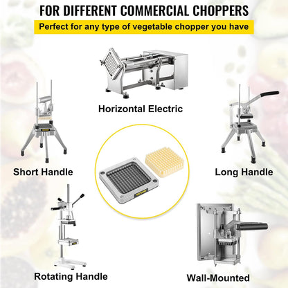 Commercial French Fry Cutter, 4 Blades Lever Vegetable Chopper