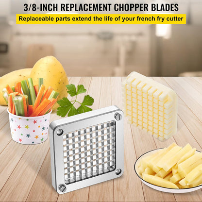 Commercial French Fry Cutter, 4 Blades Lever Vegetable Chopper