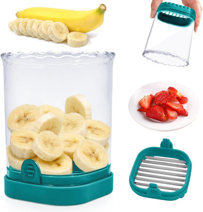 Fruit Slicer Cup: Strawberry Slicer, Strawberries Cutter Cup, Speed Cutter for Banana Grape Egg Kitchen Portable Slicing Tool(Pink)