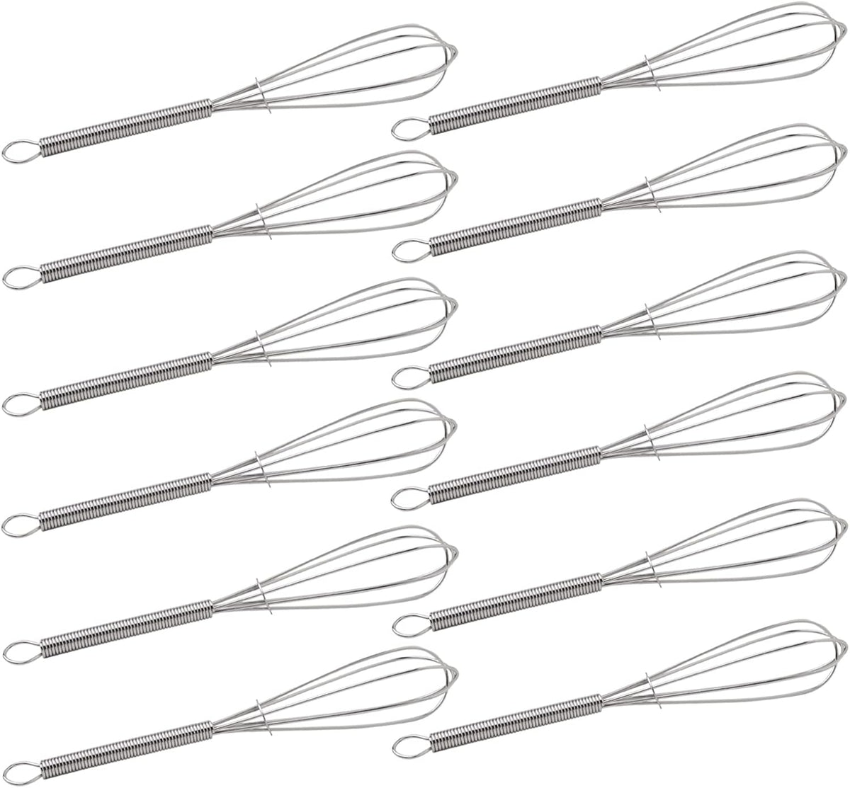 5 Inch Endurance Stainless Steel Mini Whisk/Egg Beater, Set of 12