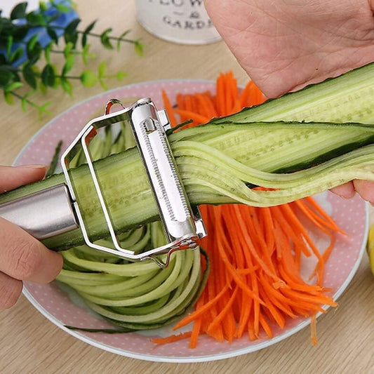 Multifunction Stainless Steel Julienne Peeler Vegetable Peeler Double Planing Grater Kitchen Accessories Cooking Tools 18.2cm x 8.3cm