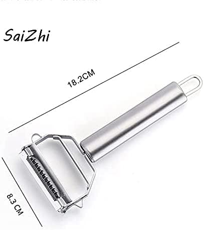 Multifunction Stainless Steel Julienne Peeler Vegetable Peeler Double Planing Grater Kitchen Accessories Cooking Tools 18.2cm x 8.3cm
