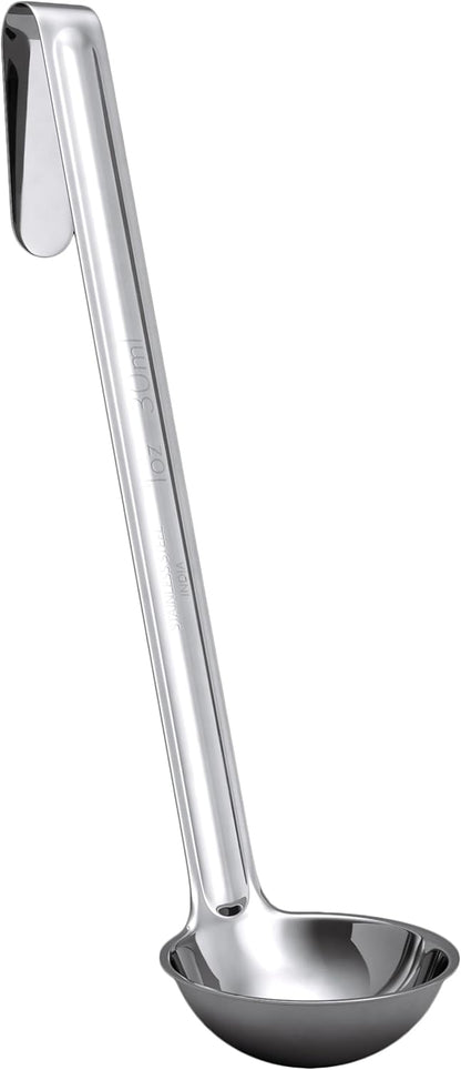 Sturdy, Ergonomic Combo Sizes Ladles 5 Pk. 1 2 4 6 8 Oz Stainless Steel Ladle with Long Handles. Best Kitchen Supplies for Stirring, Portioning and Serving Soup, Chili and Stew in Restaurants and Home