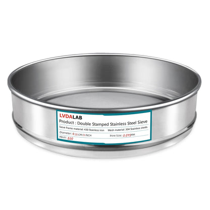 7.9" (20cm) 304 Stainless Steel Lab Sieve, 80 Mesh (0.2mm) Screen Sifter - Colors B