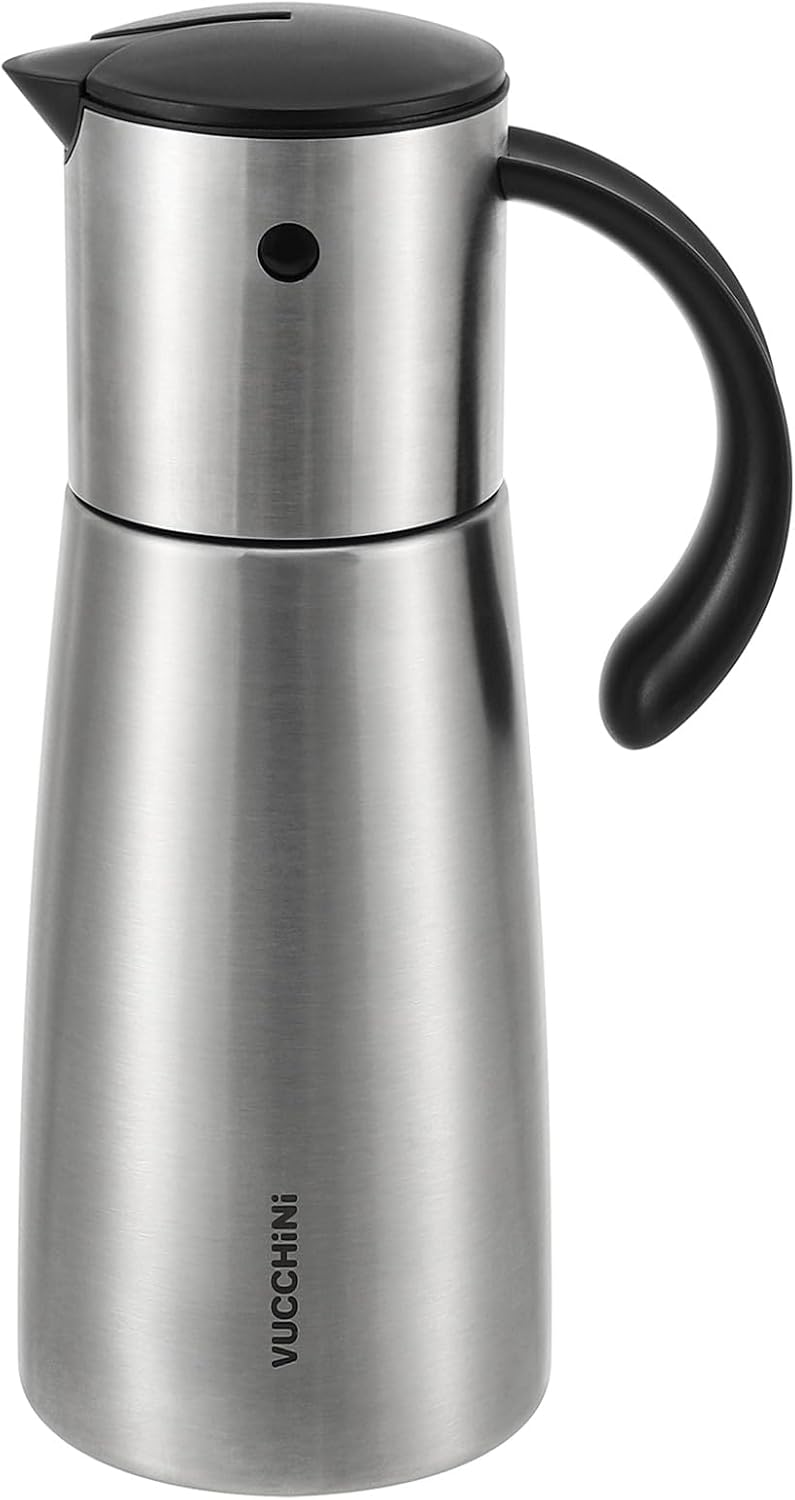 Large Olive Oil Dispenser Set Auto Flip No-Drip Cruet