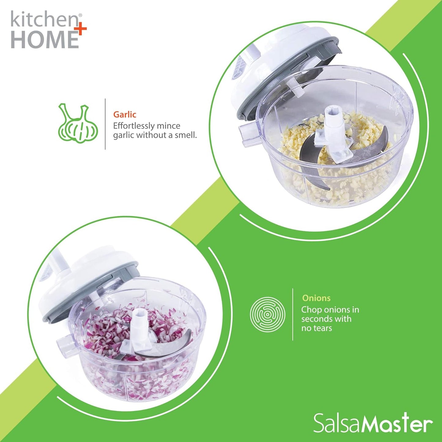 Salsa Maker, Food Chopper, Mixer and Blender - Manual Food Processor