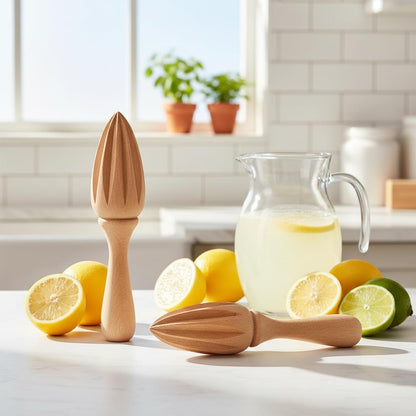 Wooden Citrus Lemon Juicer - Handheld Manual Citrus/Orange Juicer | Portable Fruit Squeezer Tool for Home, Cafe and Bar,Kitchen Utensils, Bartender Accessories