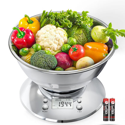 Kitchen Food Scale Digital Weight Grams and Oz 11lb/0.1oz