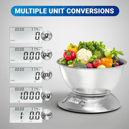 Kitchen Food Scale Digital Weight Grams and Oz 11lb/0.1oz