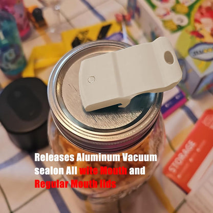 Canning Jar Opener, Mason Jar Opener Canning Tool, Releases Vacuum Seal on Wide Mouth and Regular Mouth Lids,Magnetic Jar Lid Lifter for Canning.Ideal for Preserving, Pickling and Home Food Storage