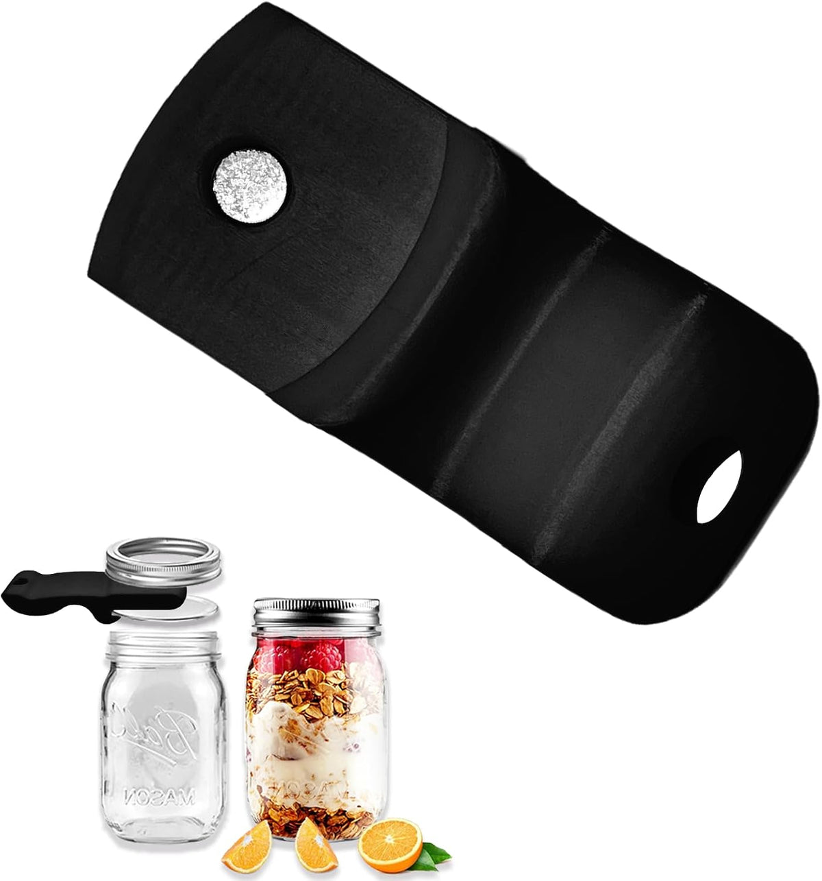 Canning Jar Opener, Mason Jar Opener Canning Tool, Releases Vacuum Seal on Wide Mouth and Regular Mouth Lids,Magnetic Jar Lid Lifter for Canning.Ideal for Preserving, Pickling and Home Food Storage