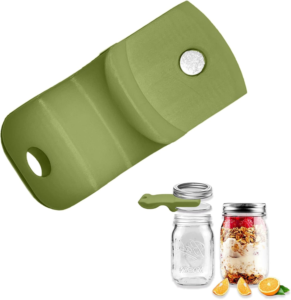 Canning Jar Opener, Mason Jar Opener Canning Tool, Releases Vacuum Seal on Wide Mouth and Regular Mouth Lids,Magnetic Jar Lid Lifter for Canning.Ideal for Preserving, Pickling and Home Food Storage