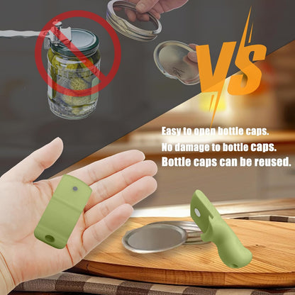 Canning Jar Opener, Mason Jar Opener Canning Tool, Releases Vacuum Seal on Wide Mouth and Regular Mouth Lids,Magnetic Jar Lid Lifter for Canning.Ideal for Preserving, Pickling and Home Food Storage