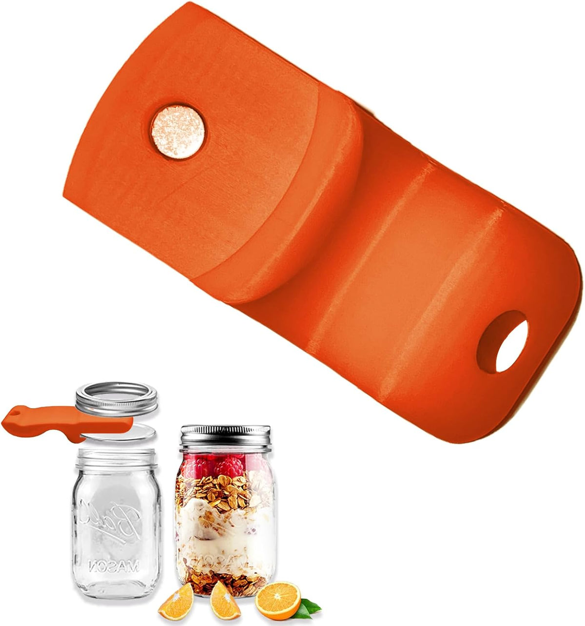 Canning Jar Opener, Mason Jar Opener Canning Tool, Releases Vacuum Seal on Wide Mouth and Regular Mouth Lids,Magnetic Jar Lid Lifter for Canning.Ideal for Preserving, Pickling and Home Food Storage