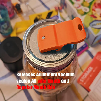 Canning Jar Opener, Mason Jar Opener Canning Tool, Releases Vacuum Seal on Wide Mouth and Regular Mouth Lids,Magnetic Jar Lid Lifter for Canning.Ideal for Preserving, Pickling and Home Food Storage