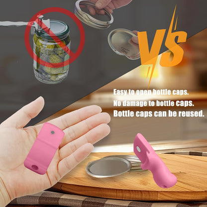 Canning Jar Opener, Mason Jar Opener Canning Tool, Releases Vacuum Seal on Wide Mouth and Regular Mouth Lids,Magnetic Jar Lid Lifter for Canning.Ideal for Preserving, Pickling and Home Food Storage