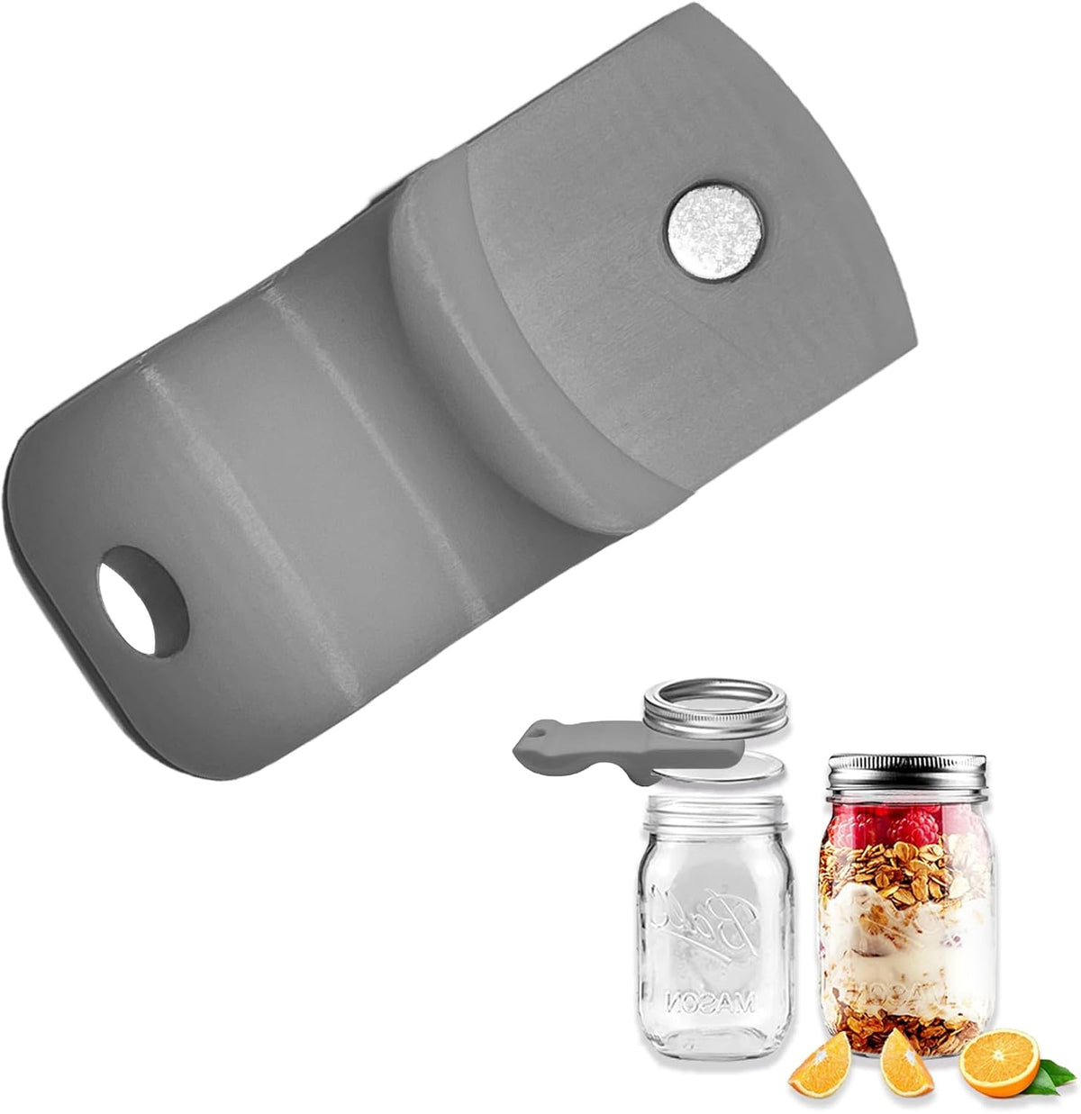 Canning Jar Opener, Mason Jar Opener Canning Tool, Releases Vacuum Seal on Wide Mouth and Regular Mouth Lids,Magnetic Jar Lid Lifter for Canning.Ideal for Preserving, Pickling and Home Food Storage