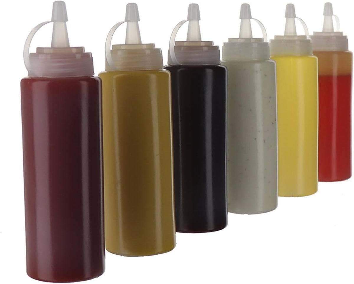 Squirt Bottles, BPA-Free Condiment Squeeze Bottles, 16oz