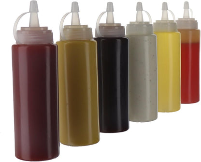 Squirt Bottles, BPA-Free Condiment Squeeze Bottles, 16oz