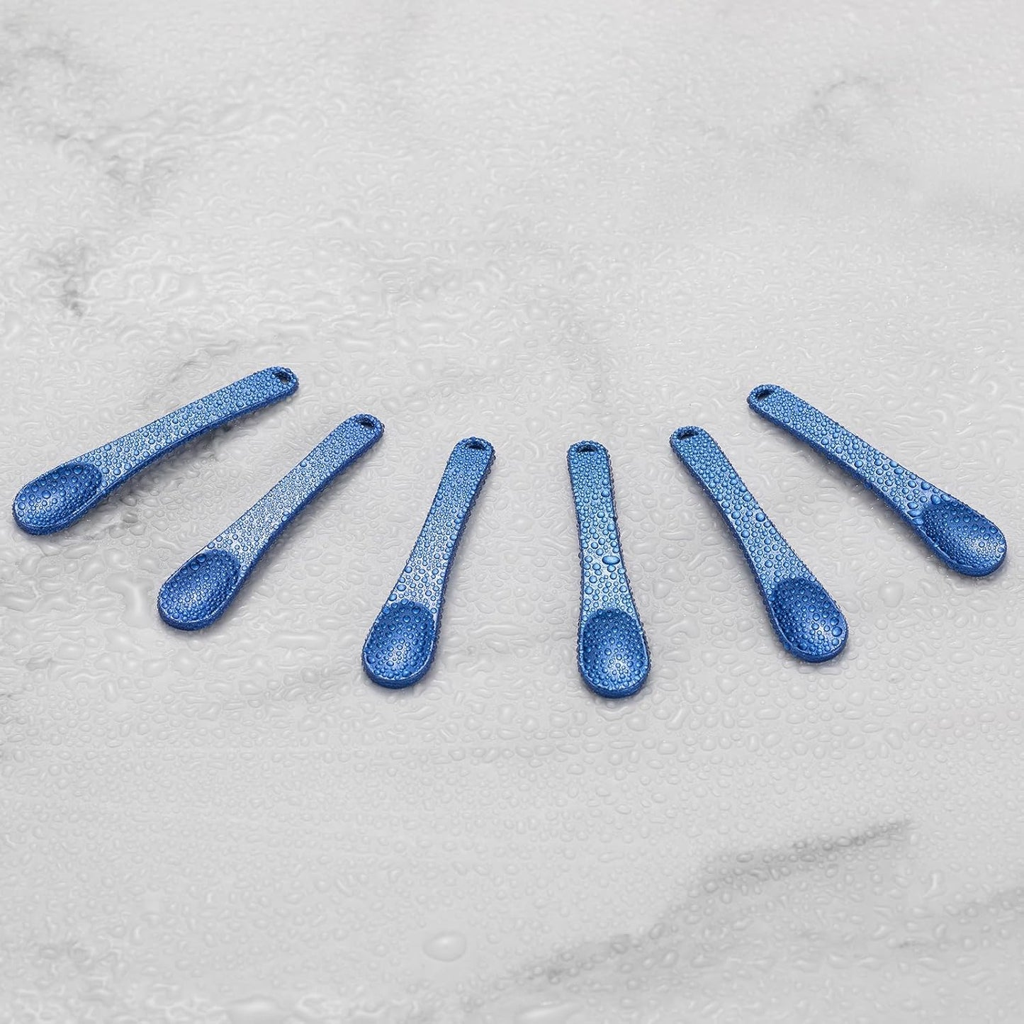6 Pieces Metal Cosmetic Skincare Spatula, Mini Mask facial Reusable Scoop, Makeup Beauty Spoons for Cream, Lotions, Moisturizers (Rose Gold, Gold, Silver)