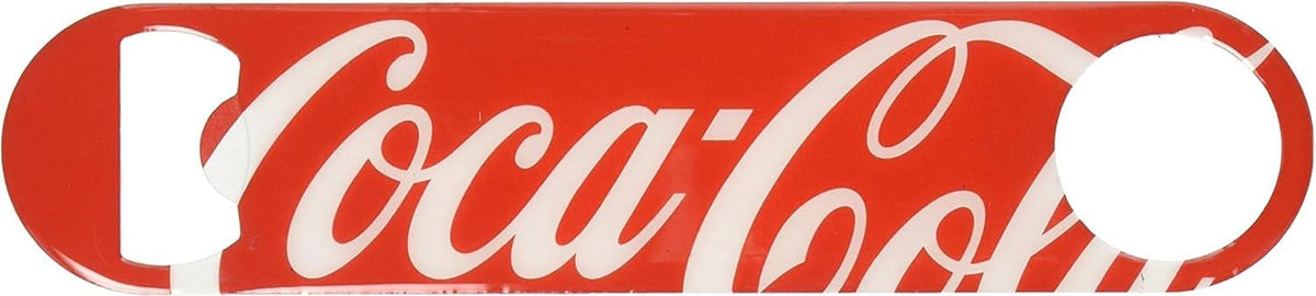 Stainless Steel Coca-Cola Bottle Opener Fridge Magnet, Red