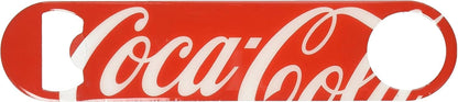 Stainless Steel Coca-Cola Bottle Opener Fridge Magnet, Red