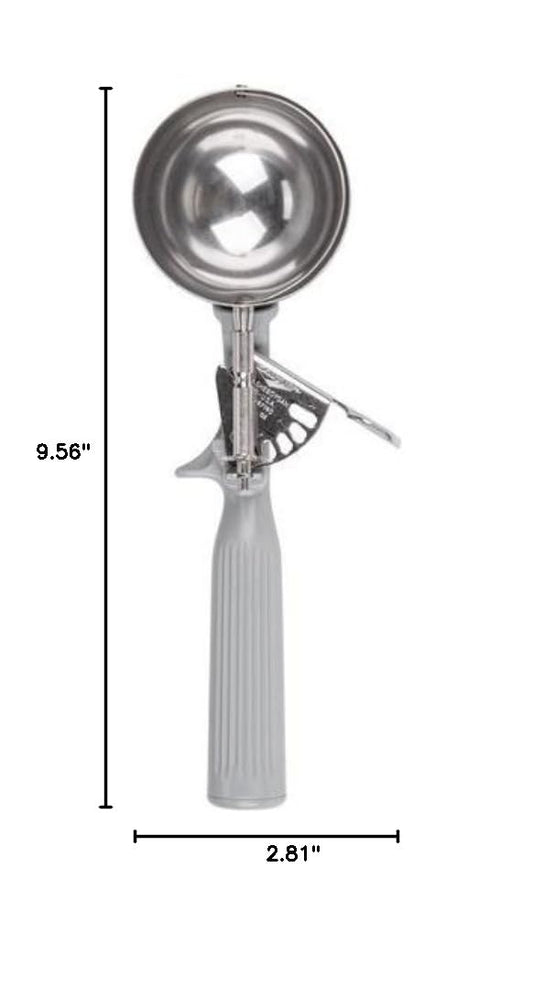 4 oz. Stainless Steel Disher,Gray, Size 8