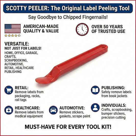 Scotty Peeler Label & Sticker Remover - The Original (Set of 2 Blue)