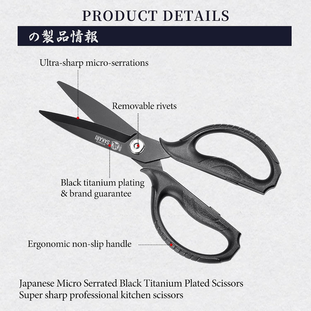 Detachable Poultry Shears, Kitchen Scissors