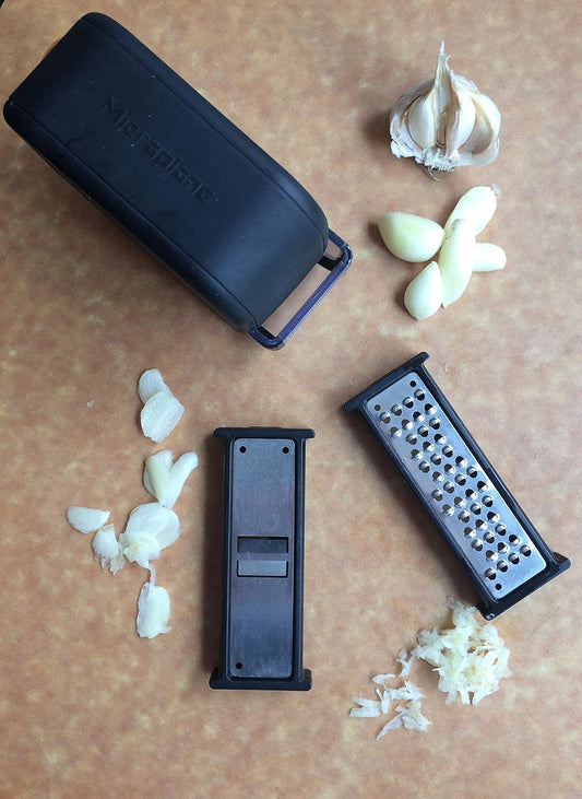 Garlic Mincer and Slicer Set (Black)