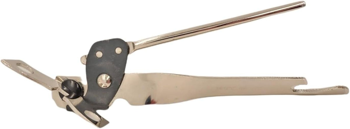 Classic Manual Can Opener – Heavy Dutyl Stainless Steel Can Opener for Camping, Travel, and Everyday Use – Compact 6-3/4" Nickel-Plated Steel – Dishwasher Safe