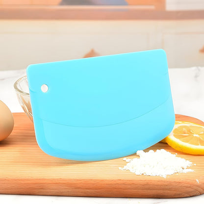 7PCS Dough Scraper, Plastic Bench Bowl Scraper for Baking, Cake, Bread