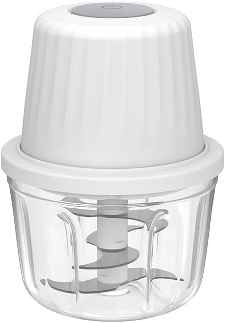 1.5 CUP Garlic Chopper,Electric Mini Food Processor,Portable Veggie Chopper | 350 ML Garlic Grinder Masher Onion Chopper, Blender to Vegetable, Kitchen Utensils for Ginger, Chili, Fruit, Meat, Spices