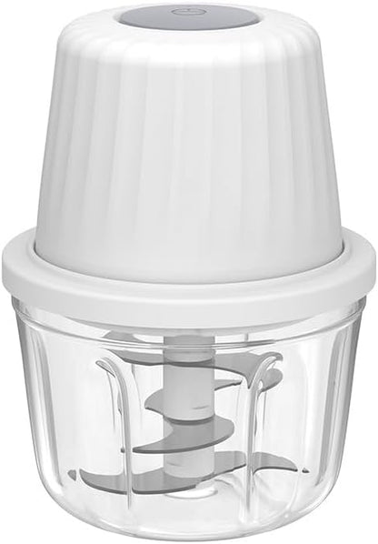 1.5 CUP Garlic Chopper,Electric Mini Food Processor,Portable Veggie Chopper | 350 ML Garlic Grinder Masher Onion Chopper, Blender to Vegetable, Kitchen Utensils for Ginger, Chili, Fruit, Meat, Spices