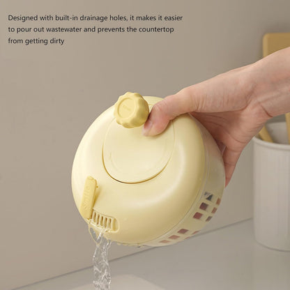 Salad Spinner, Fruit Washer and Lettuce Spinner, Vegetable & Fruit Salad Washing Bowl with Strainer, for Salad Greens, Lettuce, Fruits, Vegetables