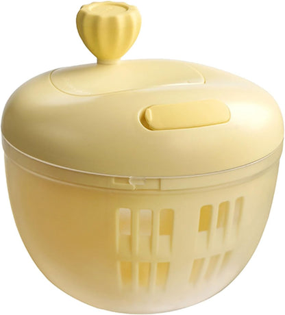 Salad Spinner, Fruit Washer and Lettuce Spinner, Vegetable & Fruit Salad Washing Bowl with Strainer, for Salad Greens, Lettuce, Fruits, Vegetables