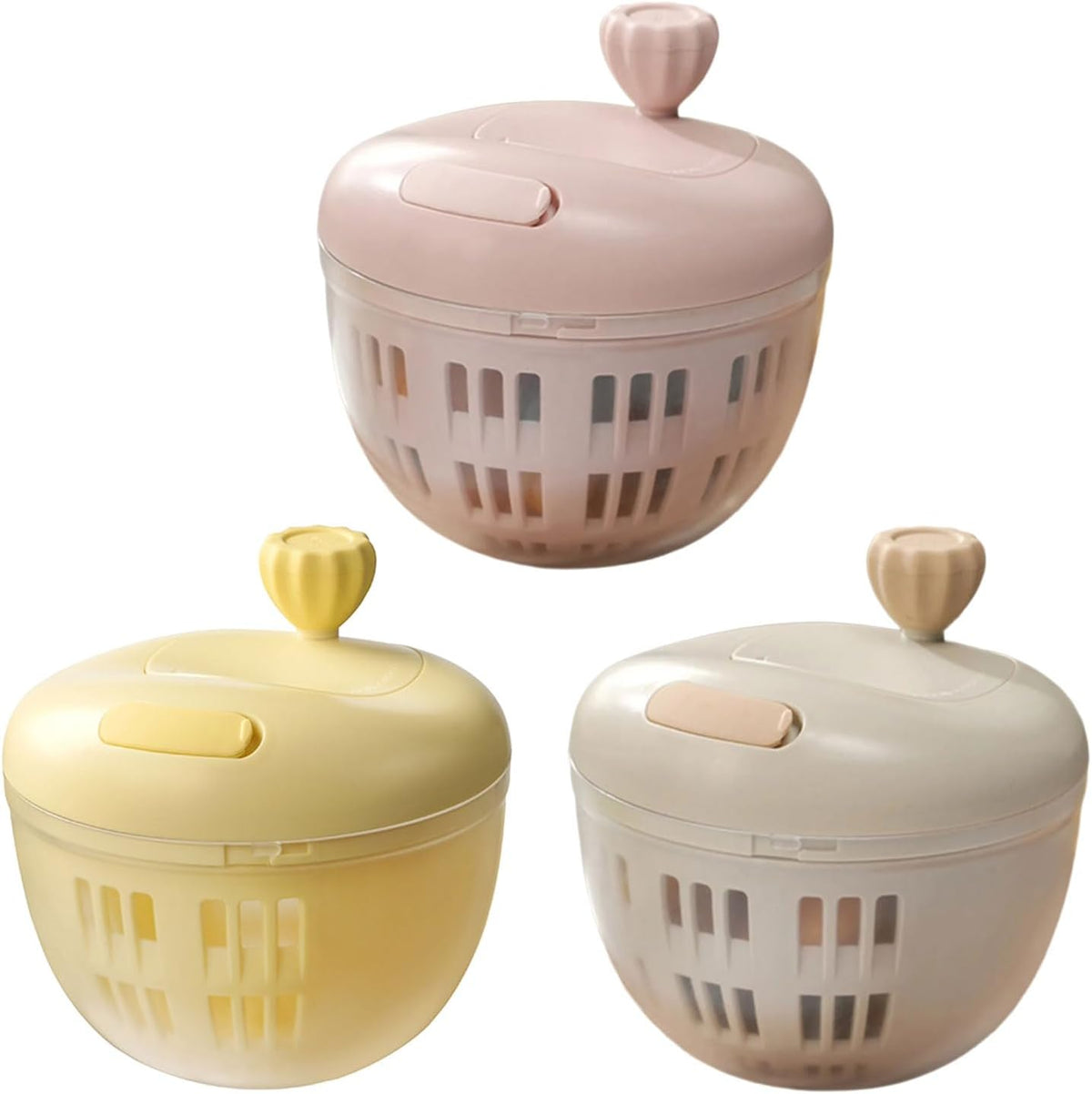 Salad Spinner, Fruit Washer and Lettuce Spinner, Vegetable & Fruit Salad Washing Bowl with Strainer, for Salad Greens, Lettuce, Fruits, Vegetables