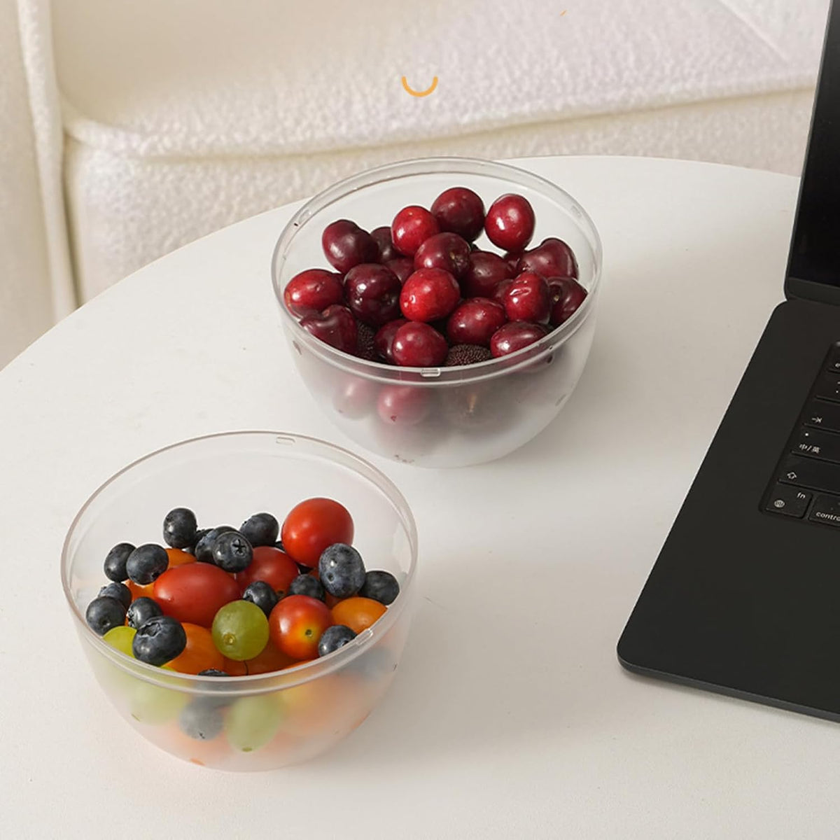 Salad Spinner, Fruit Washer and Lettuce Spinner, Vegetable & Fruit Salad Washing Bowl with Strainer, for Salad Greens, Lettuce, Fruits, Vegetables