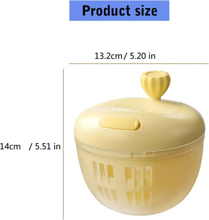 Salad Spinner, Fruit Washer and Lettuce Spinner, Vegetable & Fruit Salad Washing Bowl with Strainer, for Salad Greens, Lettuce, Fruits, Vegetables